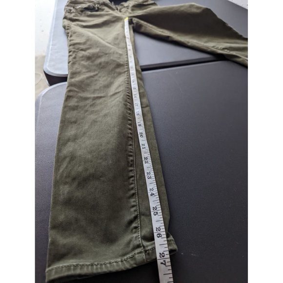 J. Crew Women's Olive Green Low Rise Toothpick Jeans Size 26 Casual Fall Stretch - Picture 10 of 12